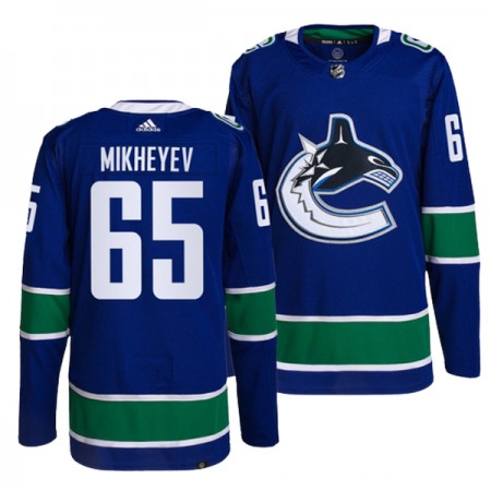 Vancouver Canucks Dresy Ilya Mikheyev 65 Adidas Modrý Authentic - Pánské Vancouver Canucks Dresy Ilya Mikheyev 65 Adidas Modrý Authentic - Pánské